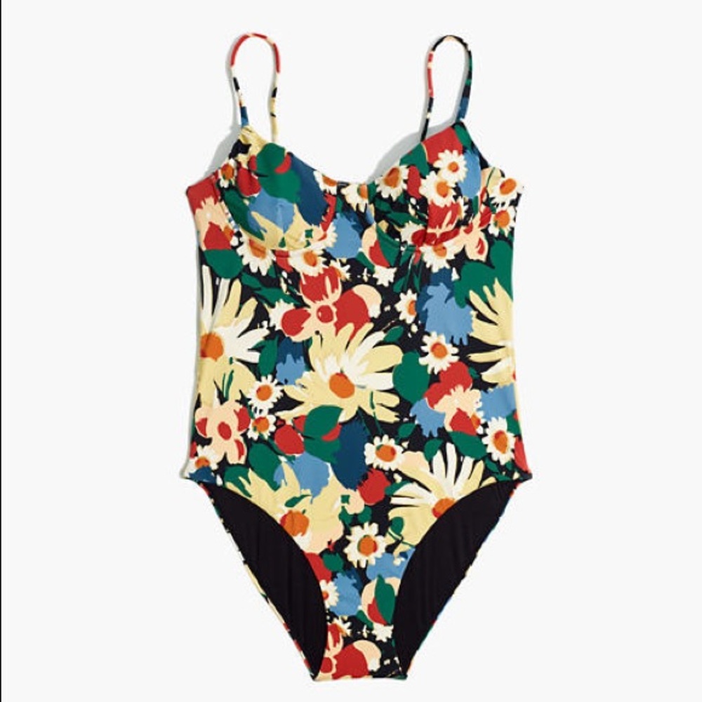 Brand New Madewell Structured One-Piece Swimsuit